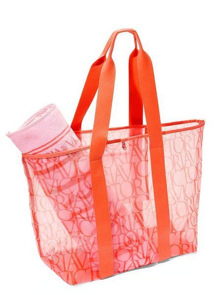 Сумка Victoria&rsquo;s Secret Mesh Carryall Beach Tote &mdash; основне фото товару, вигляд спереду