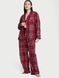 Фланелева піжама Victoria's Secret Long Pajama Set, Клітинка, M, Regular