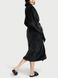 Халат Victoria's Secret Logo Plush Long Robe Black, Чорний, XS/S