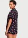 Піжама Victoria's Secret Satin Short Pajama Set Black Hearts &mdash; фото , вигляд з різних ракурсів