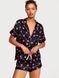 Піжама Victoria's Secret Satin Short Pajama Set Black Hearts &mdash; фото , вигляд з різних ракурсів