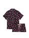 Піжама Victoria's Secret Satin Short Pajama Set Black Hearts &mdash; фото , вигляд з різних ракурсів