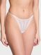 Трусики Victoria's Secret Sheer Shine Thong Panty White, Білий, S