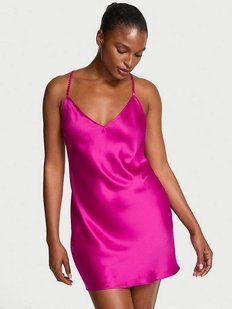 Пеньюар Victoria's Secret VERY SEXY Shimmering Strappy Satin Mini Nightgown 2671459D фото