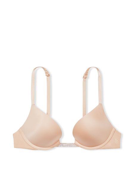 Бюстгальтер Victoria's Secret BARE Plunge Convertible Shine Bra Set Beige 26643509 фото