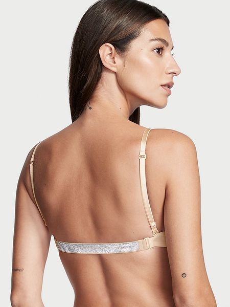 Бюстгальтер Victoria's Secret BARE Plunge Convertible Shine Bra Set Beige 26643509 фото