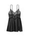 Пеньюар Victoria's Secret Very Sexy Lace Plunge Slip Black, Чорний, XS