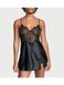 Пеньюар Victoria's Secret Very Sexy Lace Plunge Slip Black, Чорний, XS