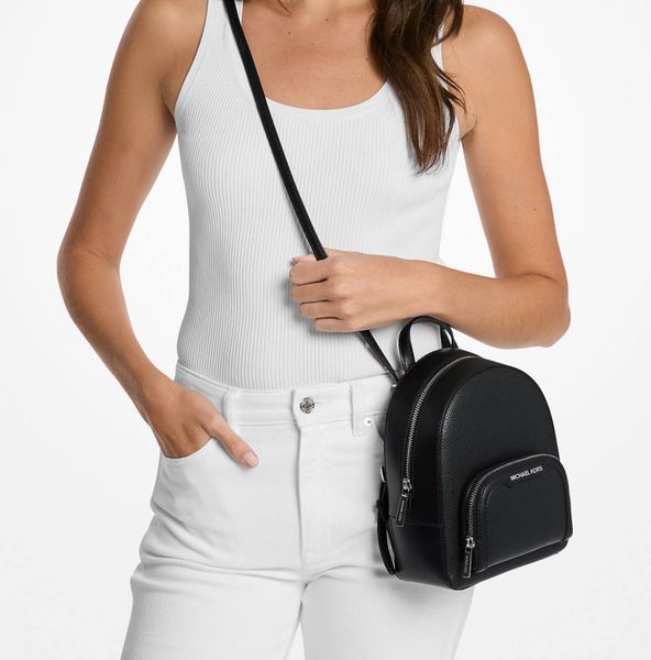Рюкзак-трансформер Michael Kors Jaycee Extra-Small Pebled Leather Backpack  &mdash; основне фото товару, вигляд спереду