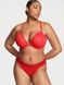 Набір Трусиків Victoria's Secret Lace Cheeky Panty Red + Мережевні Трусики Thong Panty Red + Безшовні трусики No-Show Thong Red &mdash; фото , вигляд з різних ракурсів