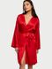 Халат Victoria's Secret Satin Midi Robe , Червоний, XS/S