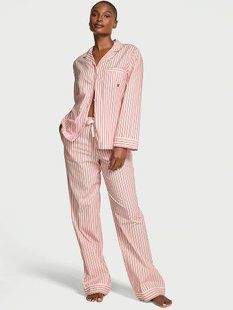 Піжама Котонова Victoria's Secret Heritage Cotton Long Pajama Set  &mdash; основне фото товару, вигляд спереду