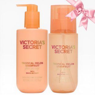 Подарунковий набір Victoria's Secret Hydrating Body Lotion + Hair & Body Mist &mdash; основне фото товару, вигляд спереду