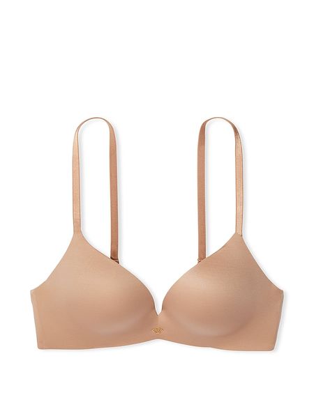 Бюстгальтер Victoria's Secret Very Sexy So Obsessed Smooth Wireless Push-Up Bra Beige 26609652 фото