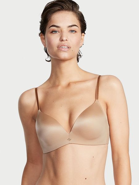 Бюстгальтер Victoria's Secret Very Sexy So Obsessed Smooth Wireless Push-Up Bra Beige 26609652 фото