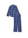 Фланелева піжама Victoria's Secret Long Pajama Set, Клітинка, XS, Regular