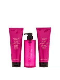 Подарунковий набір Victoria's Secret Pure Seduction Shower Gift Set ft. Shampoo, Conditioner & Cleanser &mdash; основне фото товару, вигляд спереду