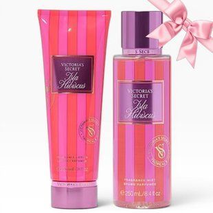 Подарунковий набір Victoria's Secret Isla Hibiscus Fragrance Lotion + Mist  &mdash; основне фото товару, вигляд спереду