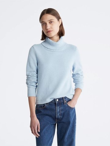 Светр жіночий зимовий Calvin Klein Plush Turtleneck Blue 891994 фото