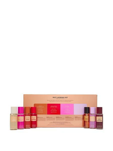 Подарунковий набір Victoria's Secret 7-Piece Fragrance Mist Layering Gift Set with Bare Vanilla &mdash; основне фото товару, вигляд спереду