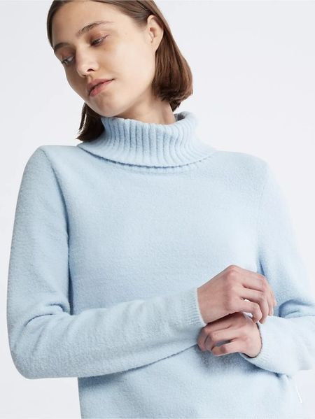 Светр жіночий зимовий Calvin Klein Plush Turtleneck Blue 891994 фото