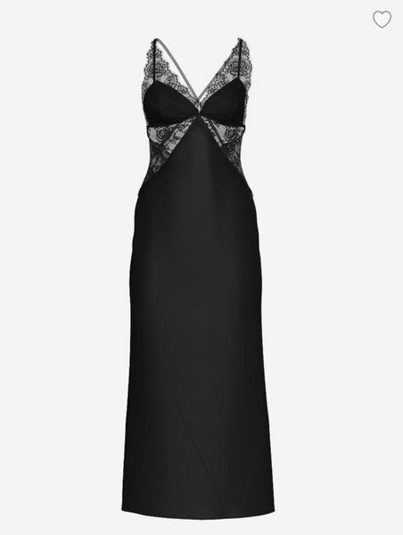 Пеньюар Victoria's Secret Satin Rose Lace Long Slip Dress  &mdash; основне фото товару, вигляд спереду