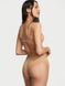 Хлопковые трусики Victoria's Secret Lace-Waist Cotton Cheeky Panty Beige 26649005 фото 2