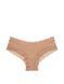 Хлопковые трусики Victoria's Secret Lace-Waist Cotton Cheeky Panty Beige 26649005 фото 3
