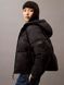 Куртка жіноча Calvin Klein Women's Short Hooded Puffer Jacket Black Beauty &mdash; фото , вигляд з різних ракурсів