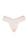 Трусики Victoria's Secret Lace Thong Panty White 27272385 фото 3