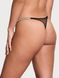 Трусики Victoria's Secret Sheer Shine Thong Panty Black, Чорний, S