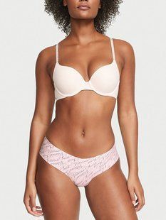 Бесшовные трусики Victoria's Secret Sexy Illusions No-show Cheeky Panty 26670545 фото