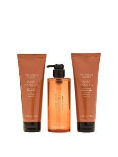 Подарунковий набір Victoria's Secret Bare Vanilla Shower Gift Set ft. Shampoo, Conditioner & Cleanser &mdash; основне фото товару, вигляд спереду