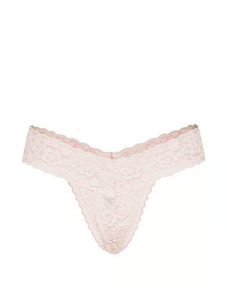 Трусики Victoria's Secret Lace Thong Panty White 27272547 фото