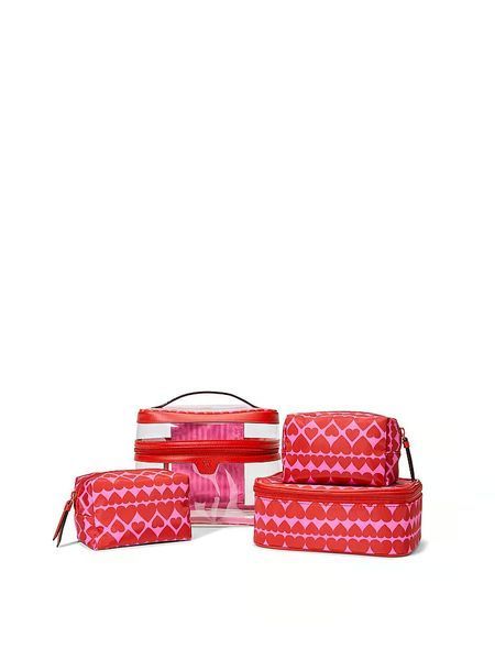 Подарочный набор Victoria's Secret Косметичка Victoria's Secret 4-Piece Makeup Bag Hearts New 26979900gift фото
