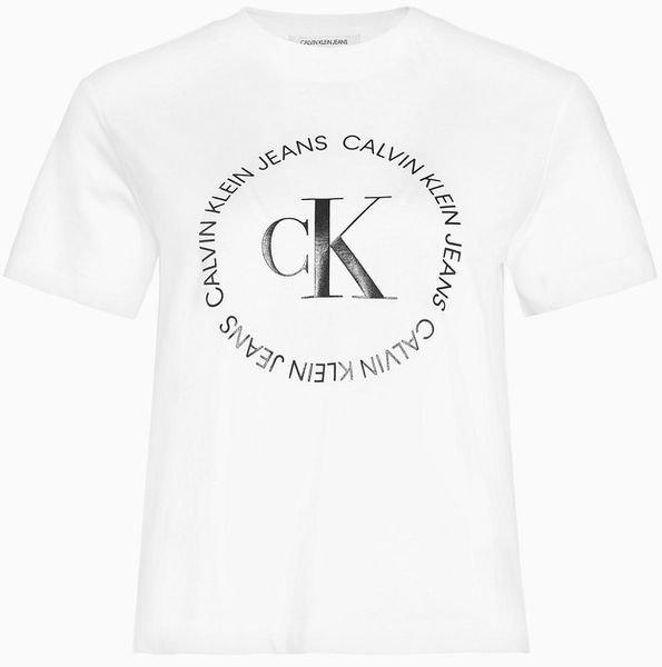 Футболка жіноча Calvin Klein Jeans Ck Round Straight Logo Women's T-Shirt 268924 фото