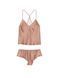 Піжама Victoria's Secret Almond Beige Nude Star Embroidery Chain Detail Cami Set  &mdash; фото , вигляд з різних ракурсів