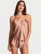 Піжама Victoria's Secret Almond Beige Nude Star Embroidery Chain Detail Cami Set  &mdash; фото , вигляд з різних ракурсів