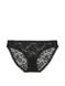 Трусики бікіні Victoria's Secret Lace Bikini Panty Black , Чорний, XS