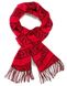 Шарф жіночий Victoria's Secret Scarf Logo Red Black Wrap Woven Fringe Cozy Winter , Чорний, One size