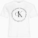 Футболка жіноча Calvin Klein Jeans Ck Round Straight Logo Women's T-Shirt, Білий, S