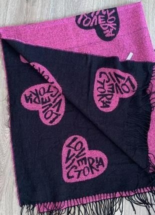 Плед Victoria's Secret Cozy Throw Blanket  Logo Hearts 24453347 фото