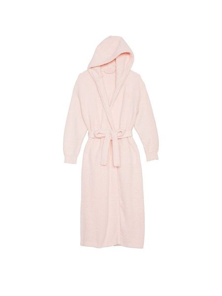 Халат Victoria's Secret Chenille Hooded Long Robe Purest Pink 26728462 фото