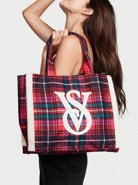 Сумка-шоппер Victoria's Secret Plaid Tote 426546108 фото