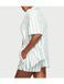 Піжама з шортами Victoria's Secret Modal-Cotton Short Pajama Set Seasalt Green Stripes &mdash; фото , вигляд з різних ракурсів