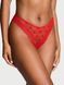 Трусики стрінги Victoria's Secret Tease Mesh Lace-Trim High-Leg Thong Panty &mdash; фото , вигляд з різних ракурсів