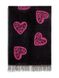 Плед Victoria's Secret Cozy Throw Blanket  Logo Hearts, Чорний, One size