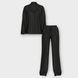 Піжама Сатинова Victoria's Secret Glazed Satin Long Pajama Set New Black Stripe Jacquard &mdash; фото , вигляд з різних ракурсів