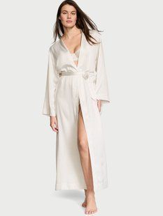 Халат Victoria&rsquo;s Secret Satin Long Kimono Robe Bride &mdash; основне фото товару, вигляд спереду