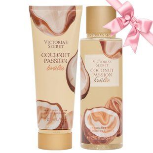 Набір Victoria's Secret  Coconut Passion Brulee Fragrance Mist + Lotion &mdash; основне фото товару, вигляд спереду